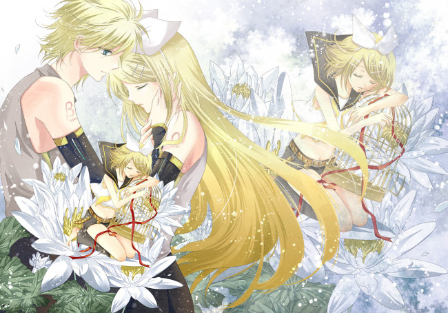 Обои картинки фото аниме, vocaloid, vokaloid, anime, love