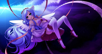 Картинка аниме angels demons ангел чулки