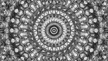 Картинка 3д графика fractal фракталы цвета линии узор фон