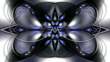 Картинка 3д графика fractal фракталы фон узор изгибы