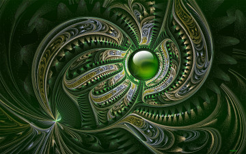 Картинка 3д графика fractal фракталы цвета узор фон