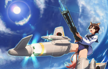 Картинка strike witches аниме оружие miyafuji yoshika