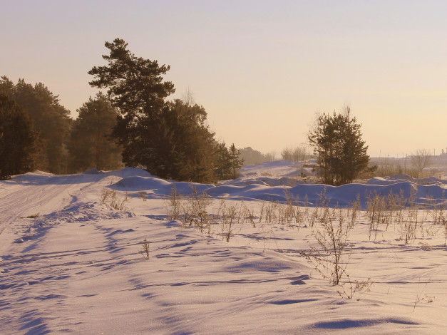 Обои картинки фото природа, зима, снег