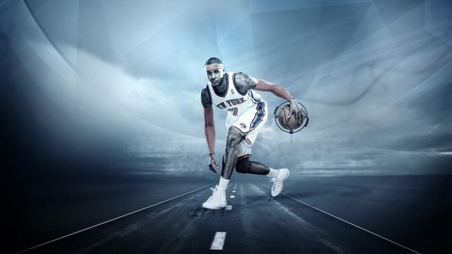 Обои картинки фото спорт, nba, игрок, мяч