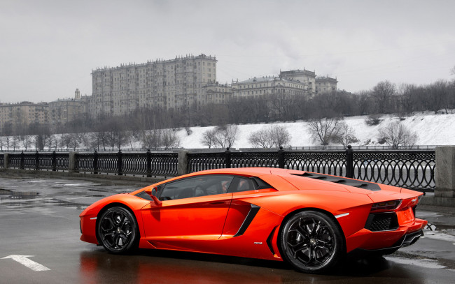 Обои картинки фото автомобили, lamborghini, красный