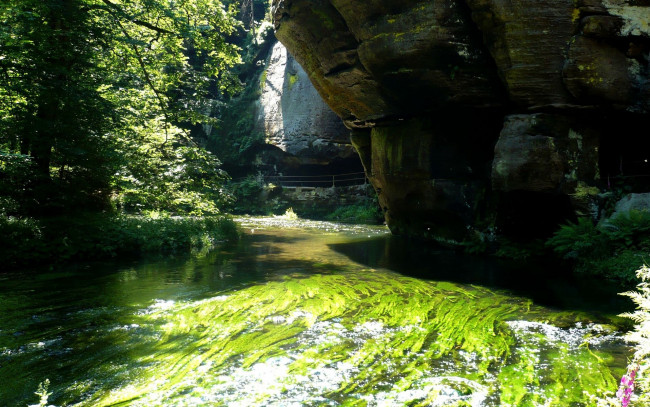 Обои картинки фото природа, реки, озера, вода, скалы