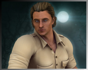 Картинка 3д+графика people+ люди мужчина взгляд