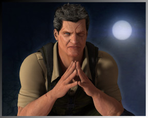 Картинка 3д+графика people+ люди мужчина взгляд