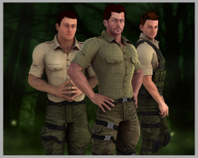 Картинка 3д+графика people+ люди мужчины