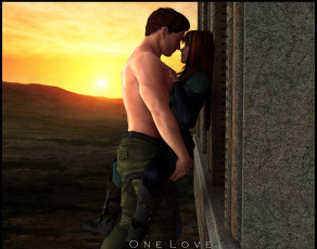 Картинка 3д+графика romance девушка парень