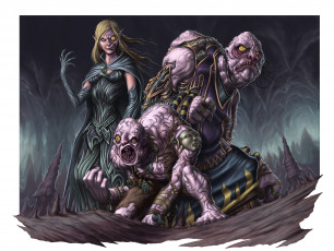 Картинка фэнтези существа чудовища монстры пещера