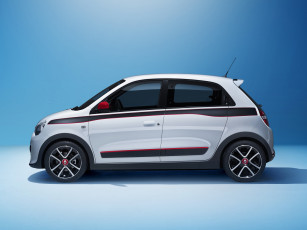 обоя автомобили, renault, 2014г, фон, синий, twingo