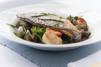 Картинка еда рыбные+блюда +с+морепродуктами мидии рыба