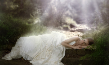 Картинка фэнтези фотоарт девушка натсроение загадка