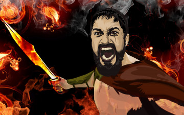 Картинка 300+спартанцев рисованные кино леонид 300 спартанцев this is sparta