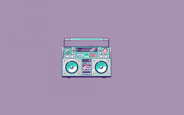 Картинка магнитофон рисованные минимализм светлый фон