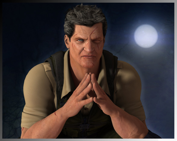 Обои картинки фото 3д графика, people , люди, мужчина, взгляд