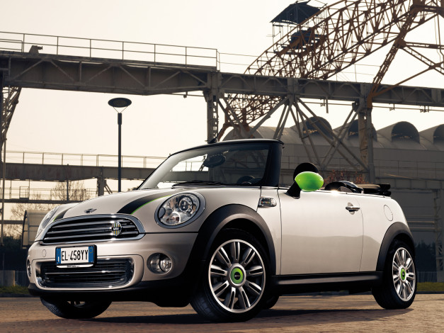 Обои картинки фото автомобили, mini, cooper, 2012, r57, ray, line, cabrio