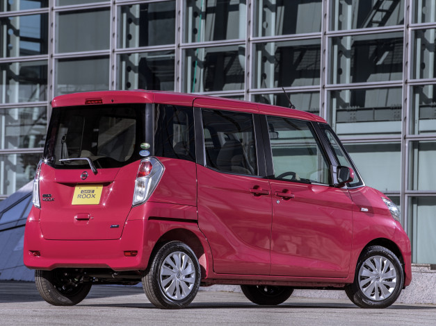 Обои картинки фото автомобили, nissan, datsun, красный, dayz, 2013г, roox