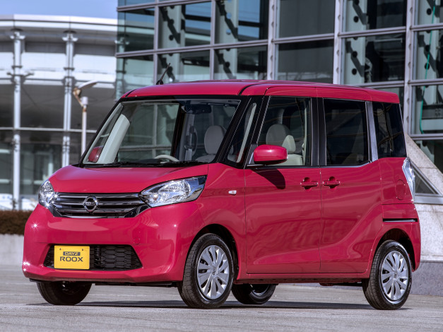 Обои картинки фото автомобили, nissan, datsun, roox, 2013г, dayz, красный