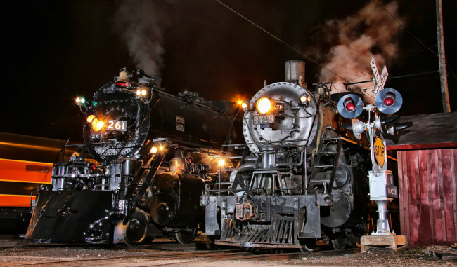 Обои картинки фото техника, паровозы, депо
