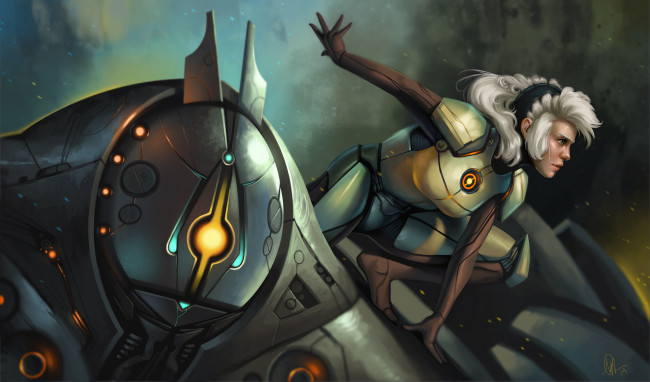 Обои картинки фото фэнтези, роботы,  киборги,  механизмы, девушка, будущее, механоид, робот