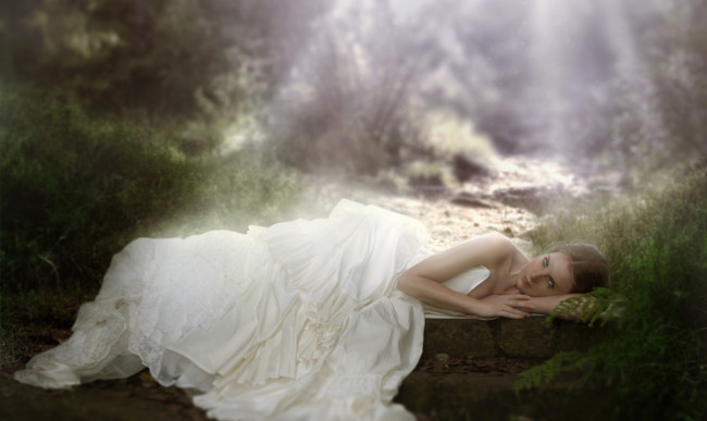 Обои картинки фото фэнтези, фотоарт, девушка, натсроение, загадка