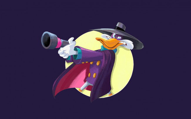 Обои картинки фото Черный плащ, мультфильмы, darkwing duck, darkwing, duck, Черный, плащ