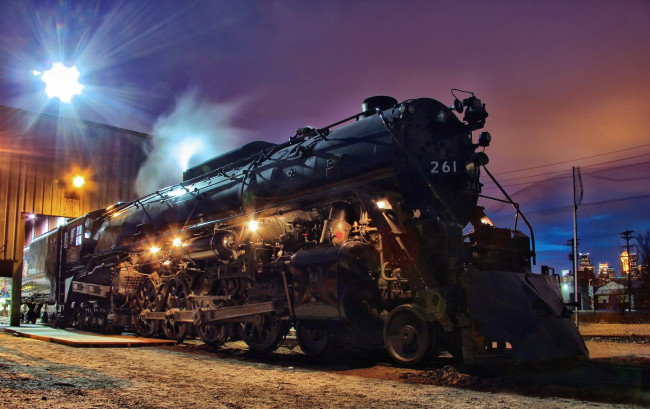 Обои картинки фото техника, паровозы, депо, паровоз