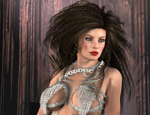 Картинка 3д+графика люди+ people фон взгляд девушка