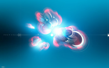 Картинка 3д+графика абстракция+ abstract фигура свечение свет