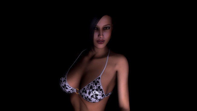 Обои картинки фото 3д графика, люди , people, фон, взгляд, девушка