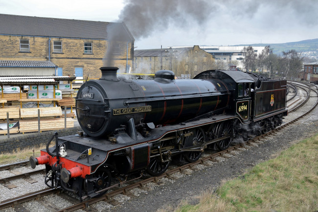 Обои картинки фото техника, паровозы, дорога, паровоз, железная