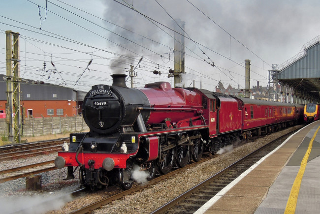 Обои картинки фото техника, паровозы, паровоз, дорога, железная