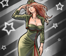 Картинка рисованное люди фон взгляд девушка