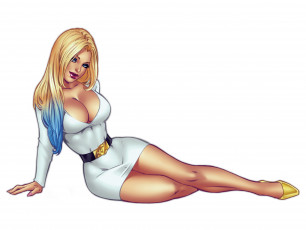 Картинка рисованное люди девушка фон взгляд платье ремень