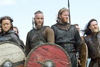Картинка кино+фильмы vikings+ 2013 +сериал трэвис фиммел воины щиты