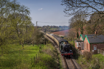 Картинка техника паровозы паровоз рельсы