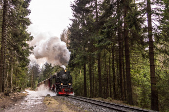 Картинка техника паровозы рельсы паровоз