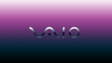 обоя компьютеры, vaio, фон, логотип