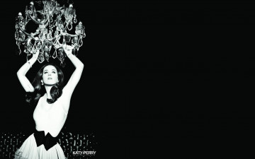 Картинка музыка katy+perry кети перри пояс люстра черно-белая певица