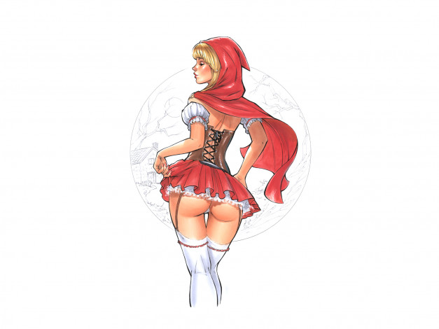 Обои картинки фото рисованное, комиксы, девушка, фон, персонаж