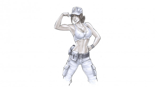 Обои картинки фото рисованное, люди, девушка, фон, взгляд, улыбка