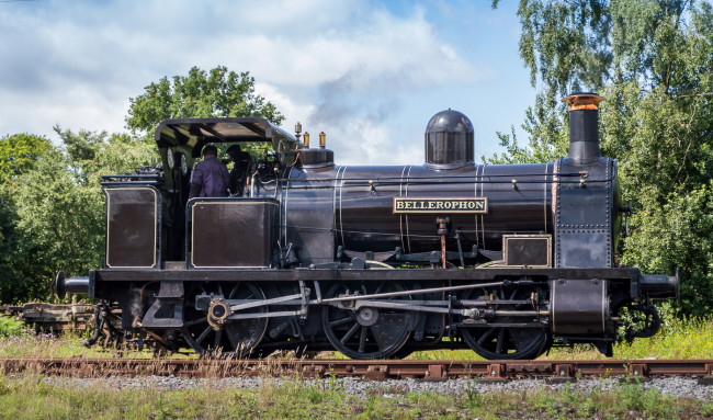 Обои картинки фото техника, паровозы, рельсы, паровоз