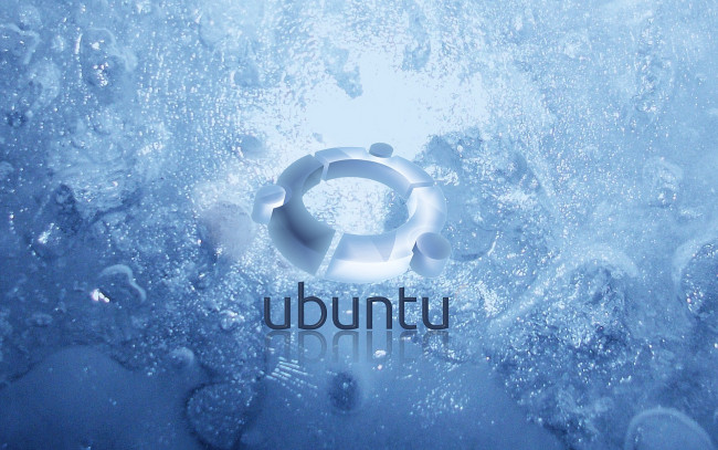 Обои картинки фото компьютеры, ubuntu linux, фон, логотип