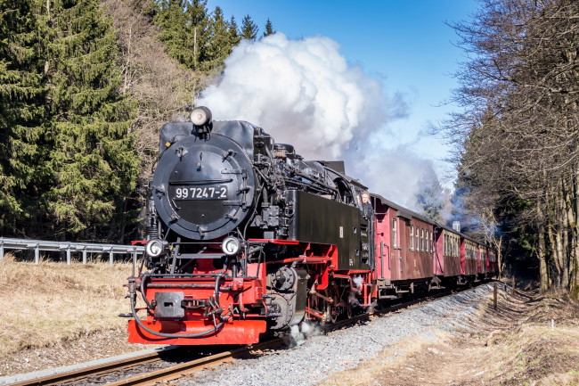 Обои картинки фото техника, паровозы, паровоз, рельсы