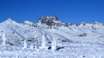 Картинка природа горы снег