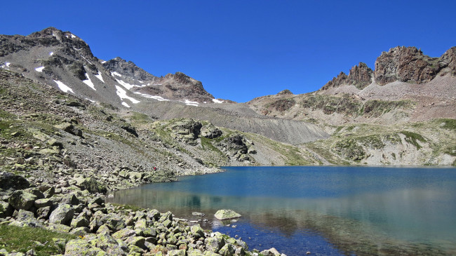 Обои картинки фото природа, реки, озера, горы, озеро, облака