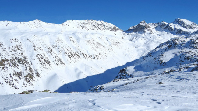 Обои картинки фото природа, горы, снег