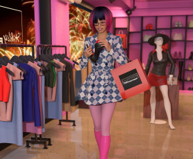 Картинка witch 3д+графика фантазия+ fantasy взгляд девушка фон